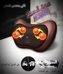  5 وسادة التدليك الحرارية وسادة التدليك يمكن وضعها بسهولة في أي مكان على ظهرك أو الرقبة