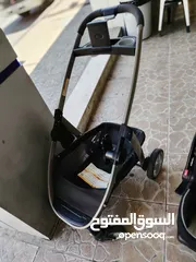  8 عربايه أطفال جرأكو 3 في 1 بحاله ممتازه مع كار سير للسياره نوع فخم