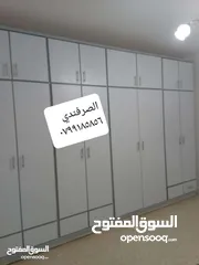  23 خزائن ملابس خشب لامنيت 18م حجم كبير قياس 320 عرض  ارتفاع 240 تفصيل حسب المقاس الون اختياري  كفاله خم