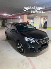  1 جيب بيجو 3008 اسود للبيع ( بسبب السفر)