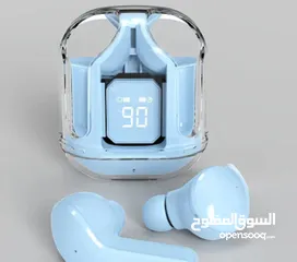  3 1 زوج من سماعات الأذن اللاسلكية مع شاشة رقمية LED - بطارية ليثيوم قابلة لإعادة الشحن، تصميم داخل الأ