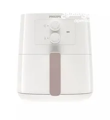  5 Philips, 4.1L 0.8kg Analog Air Fryer Plastic Body 1400W White