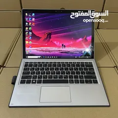  5 لابتوب حديث HP لمس ينفصل ويتحول إلى تاب، كور i5 جيل ثامن، شاشة 3K، رام 8 كيكا، SSD 256 مع سيت هدايا