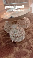  1 ثرية كريستال ثلاثية شبه جديدة
