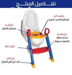  4 مقعد مرحاض للاطفال درج سلم تعليم الاطفال الحمام مقعد تواليت كرسي حمام اطفال