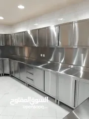  17 Restaurant kitchen Cabinet Full Setup, Stainless steel