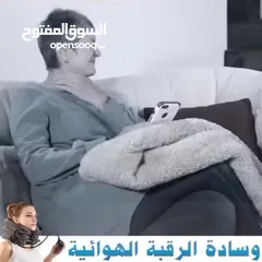  17 مخدة رقبة الهوائيه نفخ مخمل لاستقامه الفقرات و معالجة الام الرقبة مخده رقبه بالون الرقبة مسند مخدة