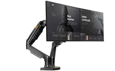  3 حامل شاشة مزدوج F160 Dual Monitor Desk   Mount Stand F160 stand monitor ستاند شاشة