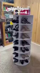  8 خزانة الأحذية الدوارة متعدد الطبقات – 7 طبقات   حل ذكي وأنيق لتنظيم بيتك بأسلوب عصري