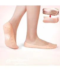 13 جوارب سيليكون للعنايه بالقدم الجوارب المطاطيه طبيه معالجة تششقات القدم جرابات يوجد اشكال متعدده