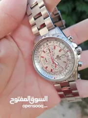  4 #CASIO_EDIFICE MADE IN JAPAN   كاسيو ادفايس ياباني اصلي حجم 45 كرونو قراف شباك للتاريخ