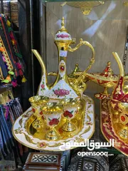  6 طقم زمزميات نحاس مينا