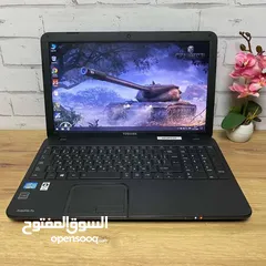  1 لابتوب toshiba  ،  ممتاز جداً للبرامج و للاعمال المكتبية وملفات الصوت والفيديو والطباعه