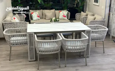  27 تجهيزات خارجيه لقعدات الصيف  اطقم جلسات  طاولات وكراسي  مراجيح  كراسي مسبح