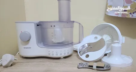  3 Kenwood food processor in good condition for sale for only 8 riyals