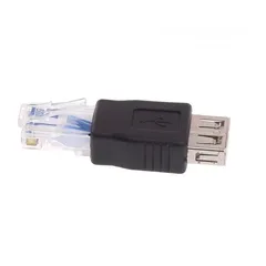  7 RJ-45 Male to USB Female Adapter