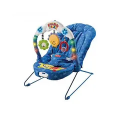 2 كرسي هزاز للاطفال من الولادة وحتى السنتين من ماركة fisher price لون ازرق مع هيكل ازرق سهل الاستخدام