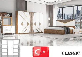  7 Turkish Bedroom Set - 6 pcs -طقم غرفة نوم تركي - 6 قطع