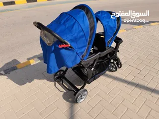  2 Twin baby stroller junior brand