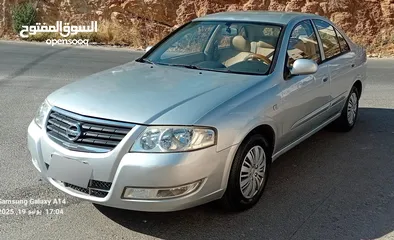  22 نيسان صني موديل 2010 فحص كامل 7جيد لون سلفر بحالة الوكاااااالة  ماشية 115 km