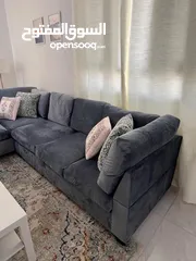  4 L shape sofa , good condition , new cover