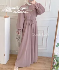  1 فستان العيد خامه شيفون مبطن
