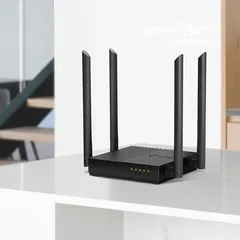  6 AC1200 Wireless MU-MIMO WiFi Router راوتر فايبر C64