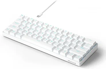  4 rk royal kludge mechanical keyboard White and blue