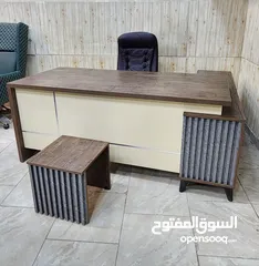  7 مكتب مدير 180سم مع طاولة وسط هدية توصيل مجاني داخل عمان متوفر عدة الوان حسب الطلب