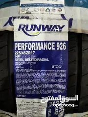  1 2 Runway tires brand new for BMW and Luxes