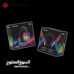  2 FANTECH AURORA HG29 7.1 SURROUND SOUND GAMING HEADSET فانتيك ار جي بي رائعة بتقنية صوتية ممتازة