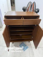  3 خزانة أحذية مودرن بني محروق