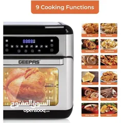  4 فرن قلايه هوائيه air fryer oven 9 in 1