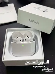  5 أختار الأصلي وريح راسك النسخة الأحدث والأقوى  بطارية تصل إلى 5ساعات من الأستخدام Apple AirPods 4 AN