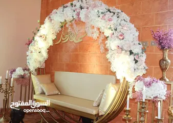  8 كوشات فاخرة للإيجار للاعراس وحفلات الخطوبة