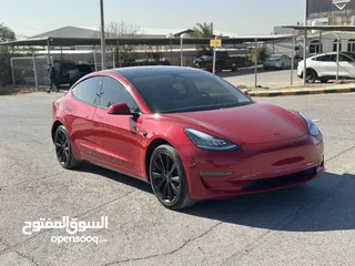  1 تسلا MODEL 3 موديل 2020  ستاندر بلس حرره خمري مميزه