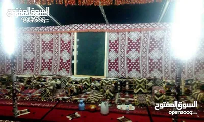  21 خيم شعر تراثيه  مساحة 8م×4م ويوجد مساحات أخرى حسب الطلب  خيم جديده لا يوجد مستعمله