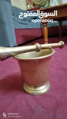  5 هاون نحاس قديم وزن عالي 6 كيلو