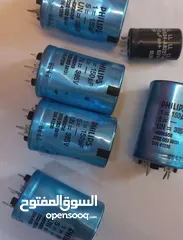  6 مكثفات  ومقاومات كربونية