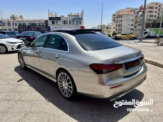  4 مرسيدس E350 AMG ذهبي 2022 اعلى مواصفات بحالة الزيرو مميزة جدا جمرك جديد