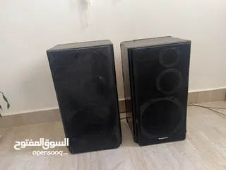  2 Two Panasonic speakers  3way speaker system ,SB-D550 100W + SB-D50 120W سماعات باناسونيك عدد 2