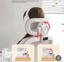  4 كرسي ثلاثي الابعاد قطني يدعم الفقرات مريح جدآ لجلسات المكتب يتحمل اوزان متنقل سهل الحركة