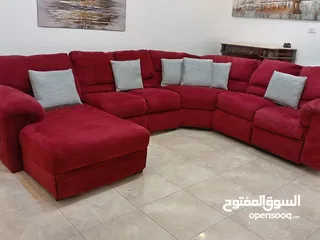  1 كورنر امريكي مستورد  ريكلاينر  حرف U فاااخر  جدا