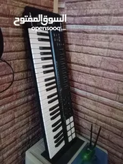  3 midi keyboard m audio oxygen 49 mkv اورج      usb with converter to usb cميدي