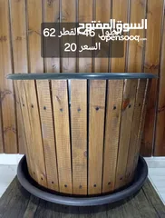  8 قواوير ميناوي للزراعة شغل يدوي بلاستيك ملبس خشب سويد مثبت ببراغي