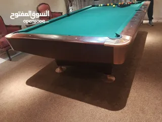  3 طاولة بلياردو 9قدم اوروبي أعلى المواصفات شبه جديد وكاله