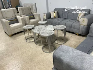  2 اطقم كورنر +طاولات سفرة تركي