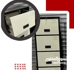  2 مكتوم حديد 4 دروج   . اثاث مكتبي خزاين
