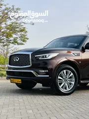  15 انفنتي QX80 2019 بنظافة مميزة ولون مميز