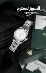  6 ساعات Rolex ستيل + جلد مع بكج رولكس لساعة وبطاقة كفالة لمدة سنة كاملة من تاريخ الاستلام  تواصل واتس